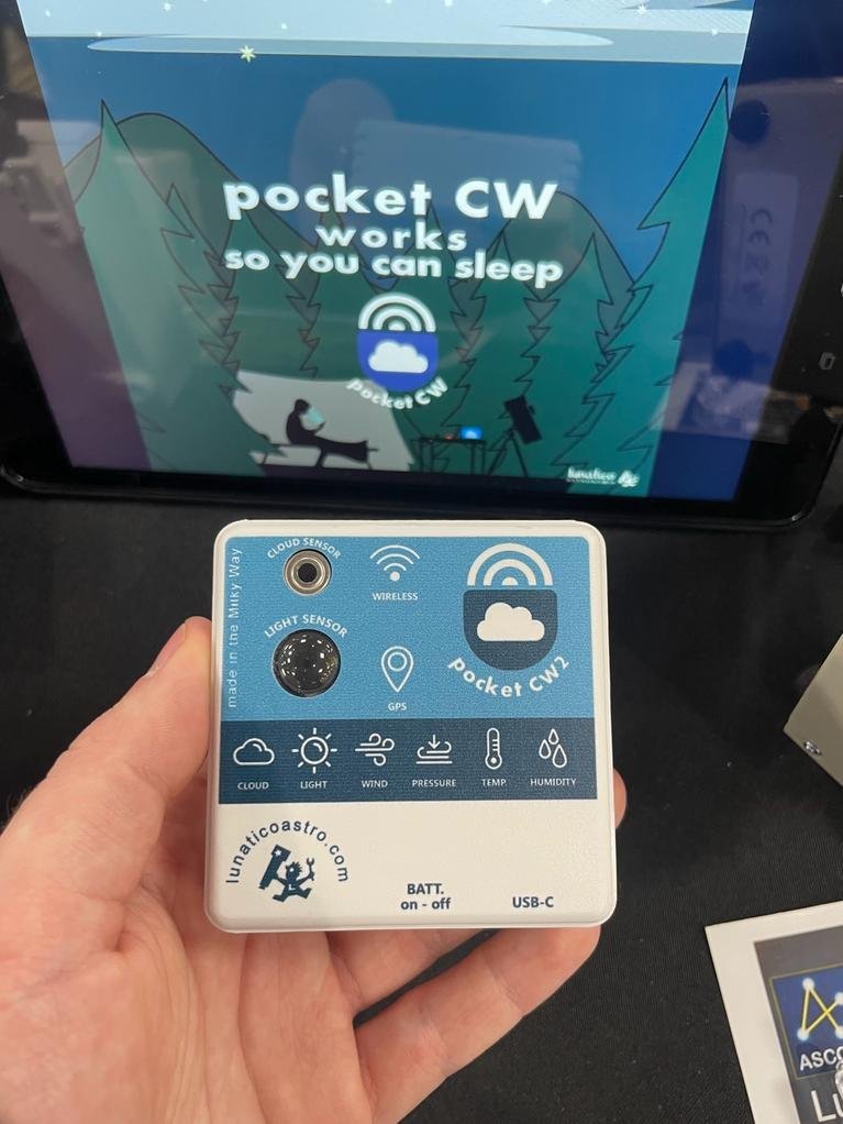 PocketCW2 portable cloud detector for sky condition assessment.