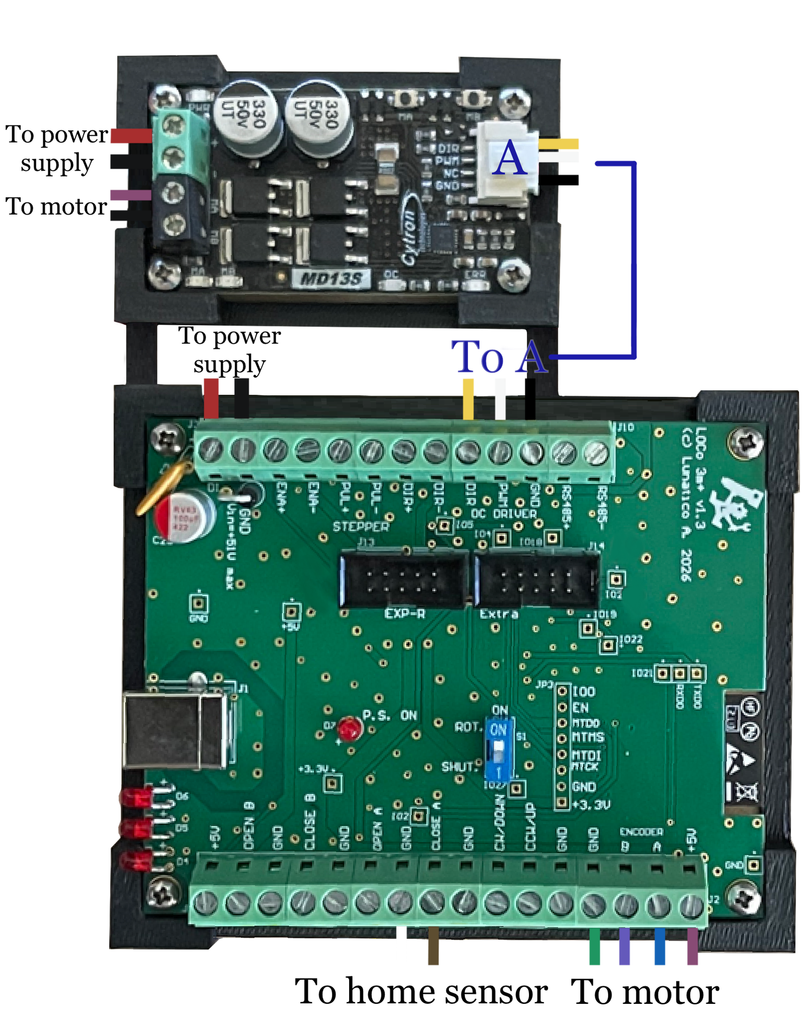 Rotation board with DC motor driver