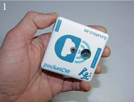 Figure 1—the Pocket CW device, 70x70x27mm, 85 grams