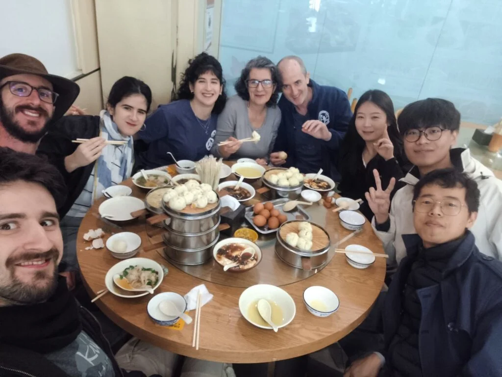 Group at breakfast