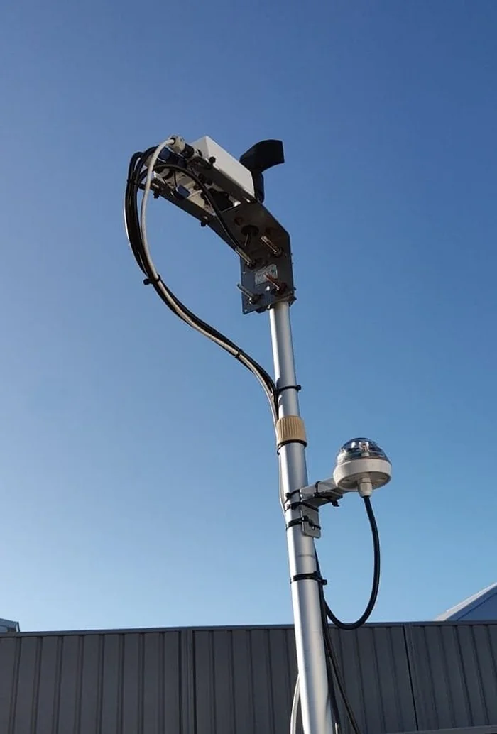 CloudWatcher with anemometer and Hydreon RG-9 rain sensor mounted