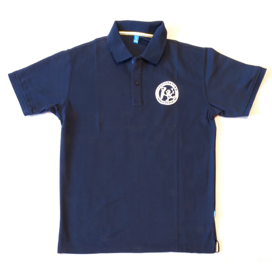 Lunaticoastro polo shirt, navy, with the embroidered crest