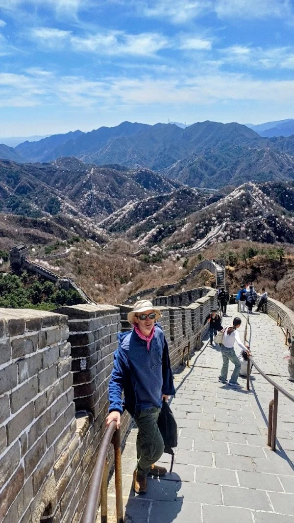 Jaime Alemany at the Great Wall