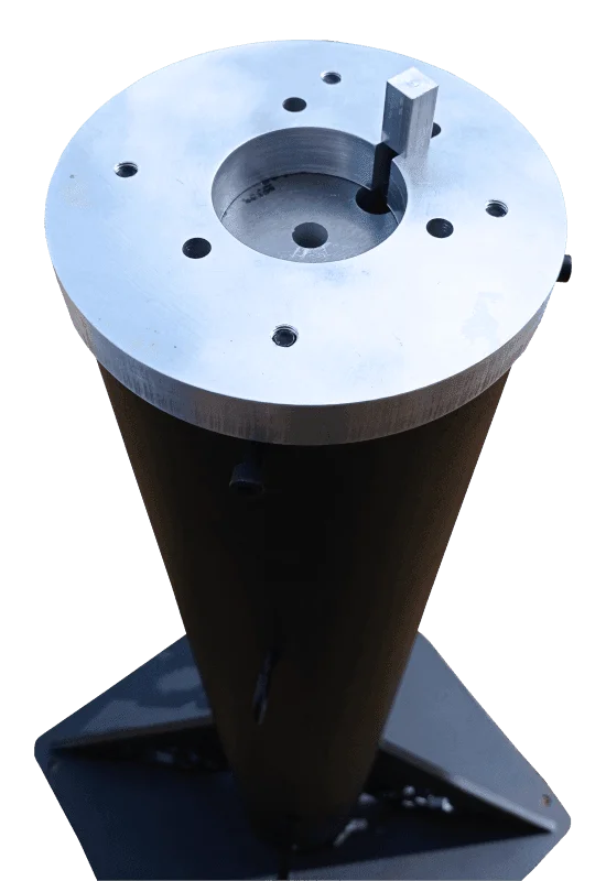 Lunatico pier head adapter — machined interface detail