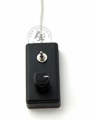 Simple two-button handpad for Seletek focuser control — front view