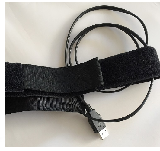 ZeroDew heater band with a USB plug