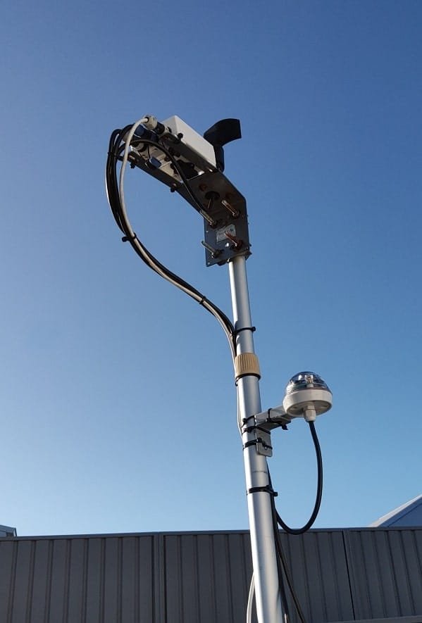 CloudWatcher with anemometer and Hydreon rain sensor setup