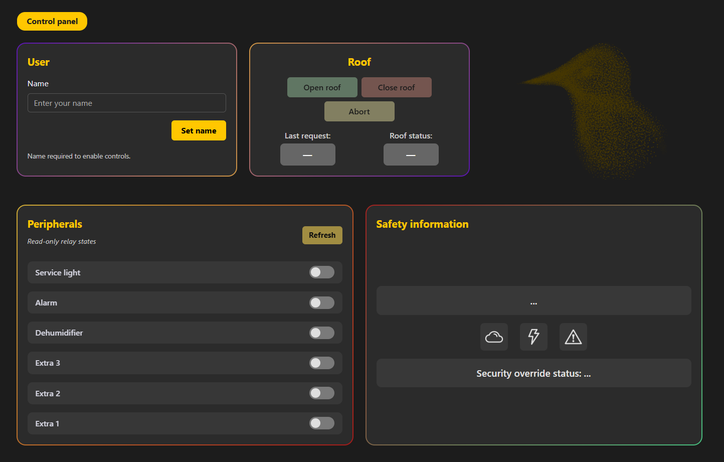 Desktop interface for shared observatory control