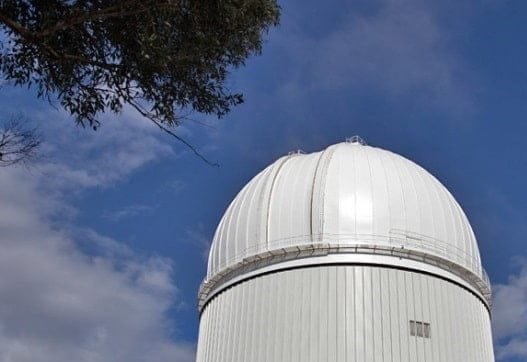 Observatory dome with advanced remote control features for astronomy.