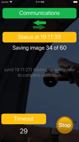 Good night system screen